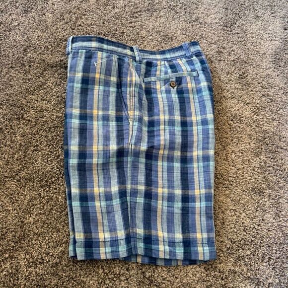 Tommy Bahama Men's Plaid Linen Blend Shorts Golf Size 30 - Picture 7 of 9
